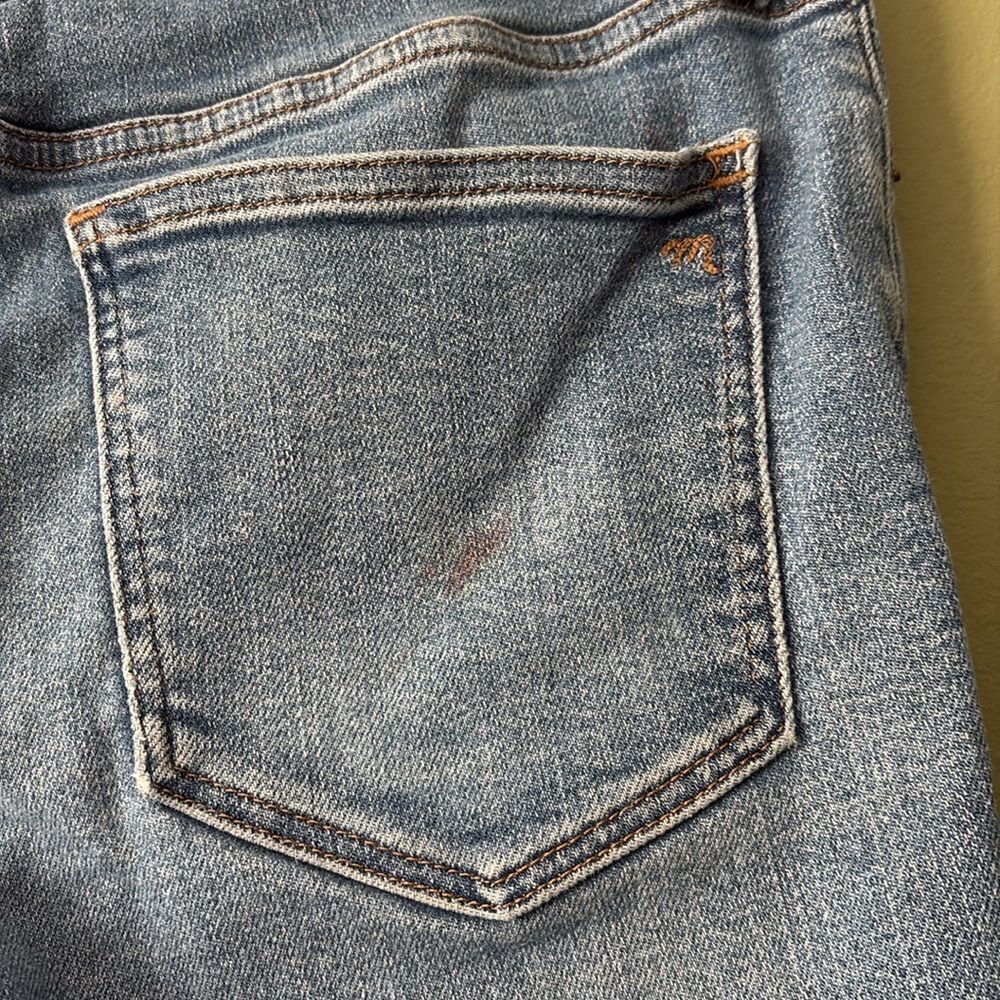 Madewell 9” Mid-Rise Skinny Crop Button Fly Jeans Sz 28 - Picture 9 of 11